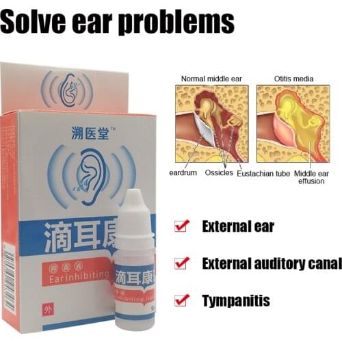 1pcs Chinese Herbal Medicine Treatment Ear Acute Otitis Drops Ear Solution Ear Tinnitus Deafness Ear Fluid
