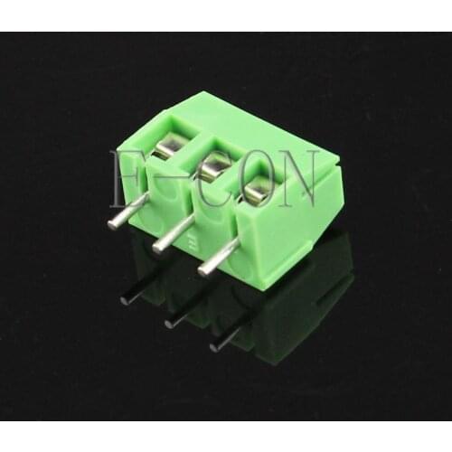 10pcs 3 poles/3 Pin 3.96mm 3 way straight PCB Universal Screw Terminal Block Connector