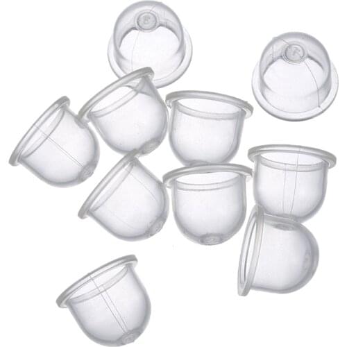 10pcs/set PVC Fuel Pump Carburetor Primer Bulb for Chainsaws Trimmer Brushcutter Clear Tool Carburetor Oil Bubble