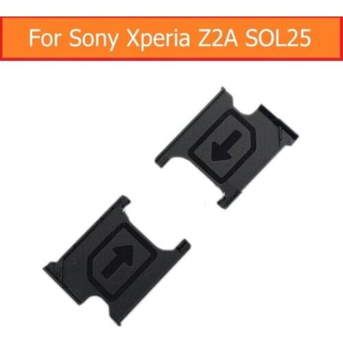 100% Genuine Sim Card tray Adapter for SONY Xperia Z2A SOL25 D6563 ZL2 Sim Card Slot Tray for Sony Z2a sim card reader holder