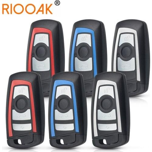 3/4 Button Smart Remote Key Shell Case Fob Car Key Fob For BMW CAS4 F 3 7 5 Series E90 E92 E93 E91 X5