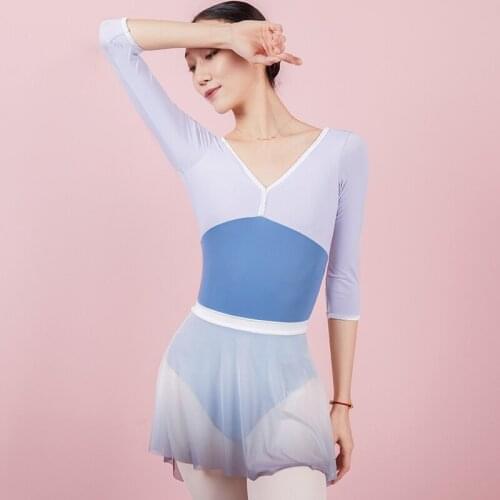 Ballet Leotard For Adult Ballerina Costume Gymnastics Bodysuit Dancing Outfit Ballet Tutu Dancewear European Clothing JL2398