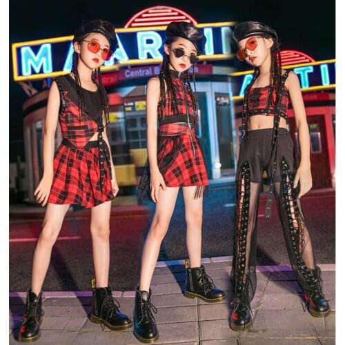 Childrens Hip Hop Performance Suit Girl Group Performance Fashion Jazz Dance Pupil Costume