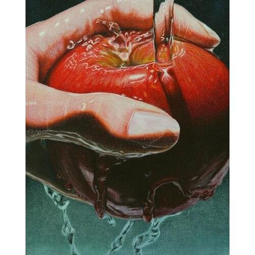 DIY Painting By Numbers Still Life Kit Oil Picture By Numbers Wash Apple Wall Art Painting on Canvas Home Decoration Gift