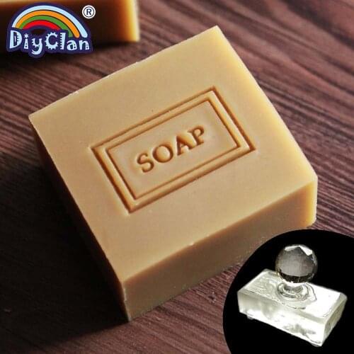 Handmade Natural Soap Stamp Mold Transparent Diy Natural Organic Glass Soap Making Chapter Rectangle Acrylic Chapters Custom