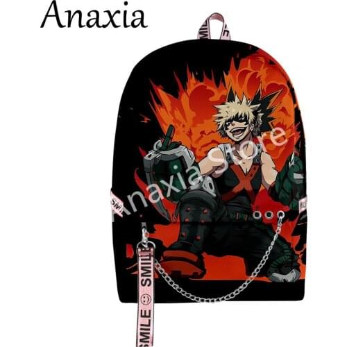 Bakugou katsuki team merch Canvas Backpack fashion all-match travel storage bag school backpack