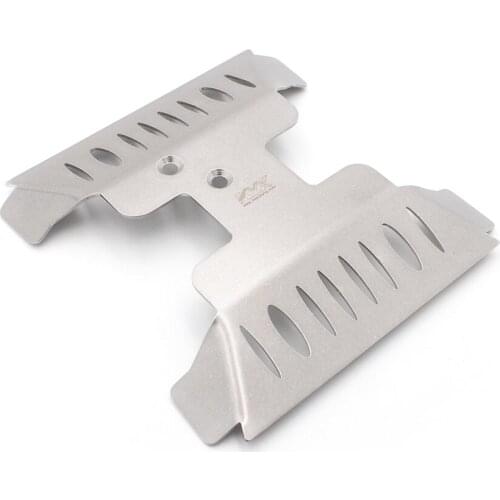 KYX Racing Stainless Steel Plate Skid Plate Protector Chassis Guard Upgrades Accessories for RC Crawler Car Axial Capra UTB