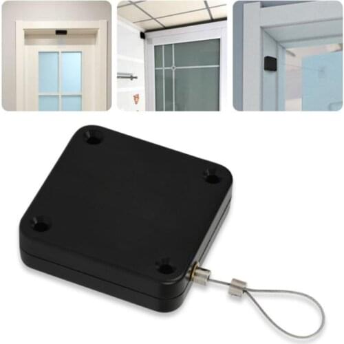 Multifunctional Automatic Door Closer Pull Automatic Door Closer Automatic Sensor Door Closer Easy To Install Black and White