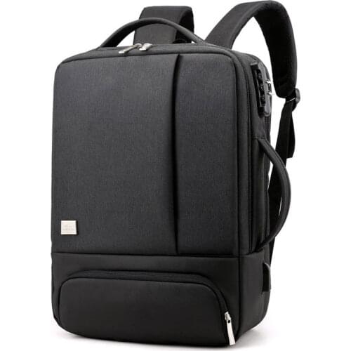 Men Women USB Charge Travel Business Bag 15 Inch Laptop Backpack Male Waterproof Anti-theft Shoe Storage Bags Backpacks for Men