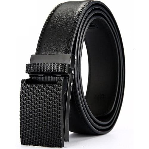 Peikong Luxury Brand Business Automatic Buckle Genuine Leather Gold Metal Fashion For Men Belt High Quality Man Designer Belts