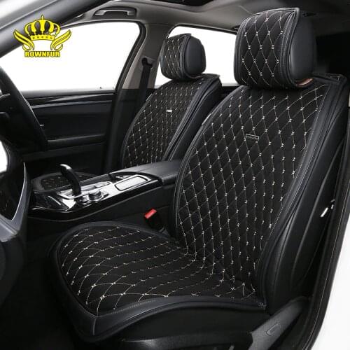 Artificial suede universal car seat cushion black 2 front luxury Cape 2 seats fit for Kia Hyundai BMW Lada car seat cover shawl