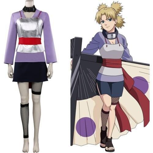 Nara Temari Cosplay Costume Outfits Halloween Carnival Suit