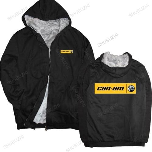 New arrived men hoodies winter Can Am Logo Stripe Brp Team brand hoodie warm jacket
