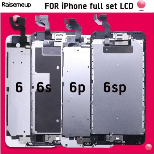 Complete Full Assembly For iPhone 6 6p LCD Screen Digitizer For iPhone 6s plus LCD Display with 3D Touch +Front Camera +Button
