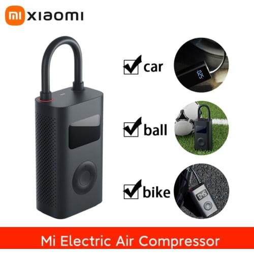 Xiaomi Mi Portable Electric Air Pump For Bicycle Motorcycle Car Air Compressor Tire Inflator Smart Digital Tyre Pressure Sensor