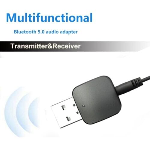 Bluetooth5.0 Transmitter Receiver 2-in-1 Mini 3.5mm AUX Stereo Wireless Adapter For Car Audio Bluetooth Transmitter For TV