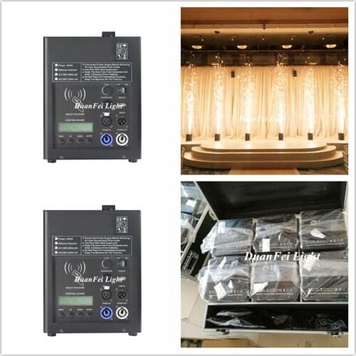 With Flycase (6pcs+20bags Powder) 500w Cold Spark Firework Fountain Fireworks Machine Dmx And Remote Control For Stage Wedding
