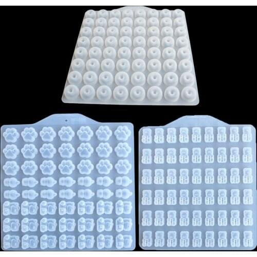 DIY Bear Sugar Silicone Jewelry UV Resin Epoxy Molds Jewelry Tools Dried Flower Craft Hand Made Jewelry Decoration