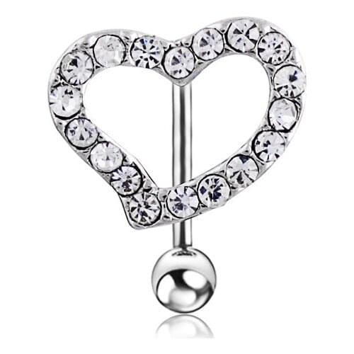 Sexy Belly Button Rings Dangle Surgical Steel Cool Crystal Belly Piercing Ring Simple