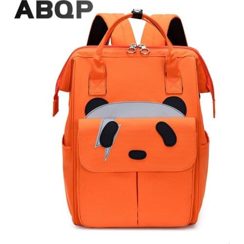 ABQP Candy Color School Girl Backpack Waterproof Oxford Laptop Backpack Bags For Women Animal Printed Large Backpack Women