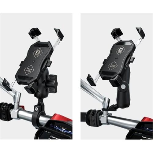 Universal 360 Degree Rotatable Bike Bicycle Motorcycle Mobile Phone Holder Cradle Clamp Mount for 4-6.5" Cellphone GPS