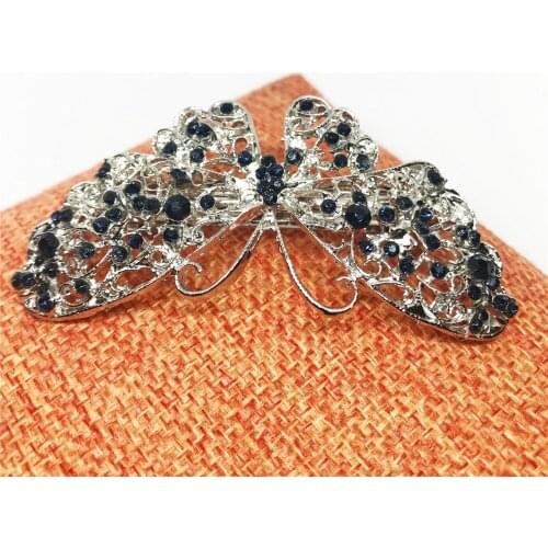 Hairgrips Butterfly Headdress Crystal Accessories Bridal Wedding Party Hair Accessories Princess Headwear Child Woman