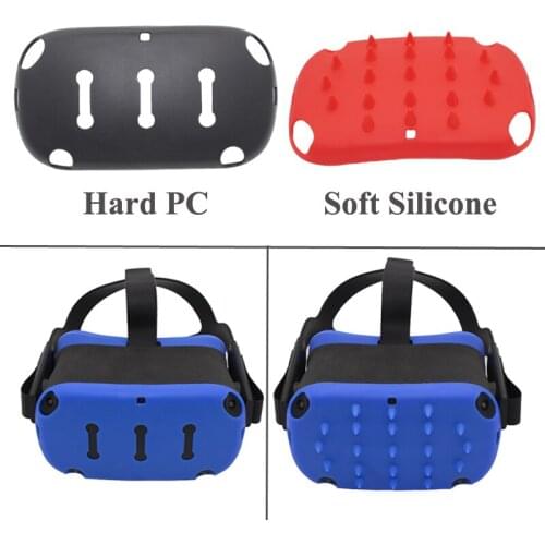Silicone/PC VR Headset Protective Cover Pad for Oculus Quest Glasses Helmet Rubber Skin Shell Cap for oculus quest Accessories