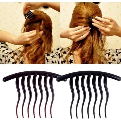 2Pcs/lot Volume Inserts Hair Clip Ponytail Hair Comb Bun Maker Hairpins Comb Grips Hair Comb Styling Tools Ornaments Headwear