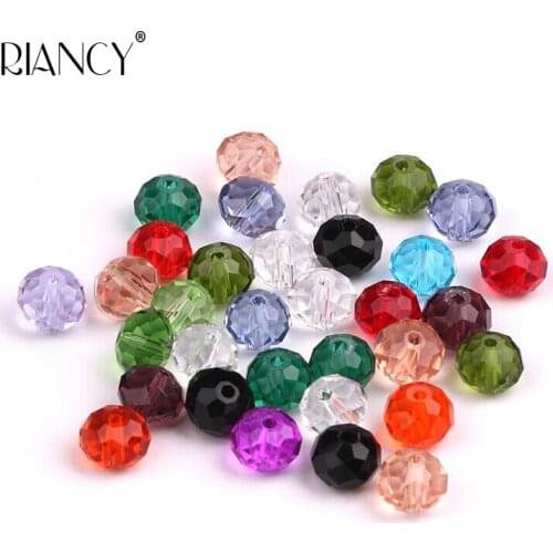 30 pcs DIY abs crystal beads loose beads handmade beaded female bracelet necklace material 8mm