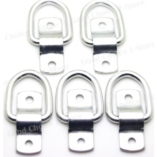 5pcs/Lot Surface-Mounted D-Ring Tie-Down Lifting Anchors,Strong Steel for Loads on RV Campers,Trucks,Trailers,Boats,Vans