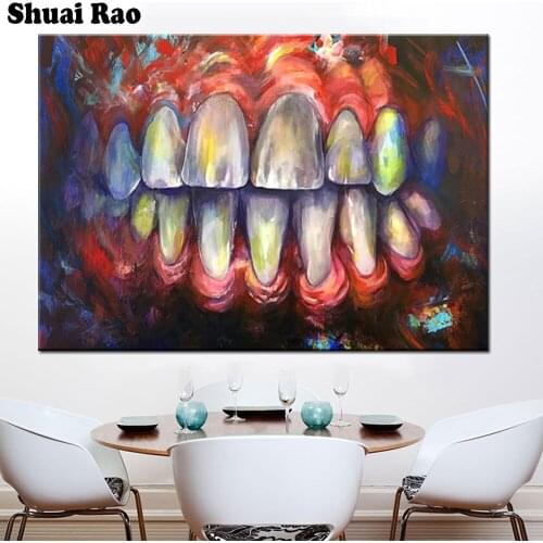 3d diamond painting cross stitch DIY Teeth crystal paintings,square drill full round diamond embroidery sale wall arts