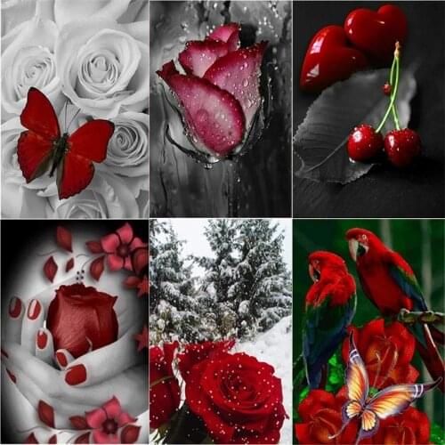 New 5D DIY Diamond Painting rose Flower Diamond Embroidery Sale Diamond Picture Of Rhinestone Home Decor Gift