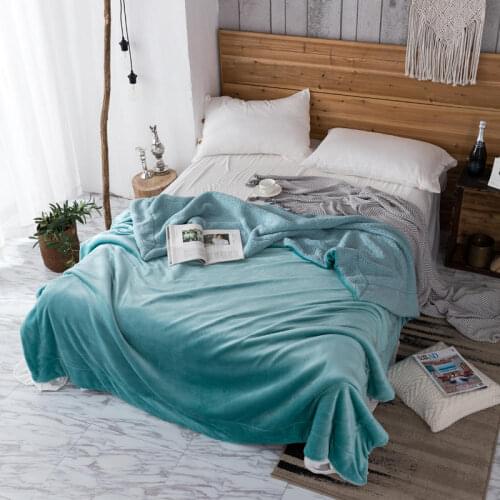 Bonenjoy Throw Blanket Warm Soft Blankets For Beds Fluffy Fuzzy Winter Blanket Solid Color Thick Home Blankets Plaid On The Bed