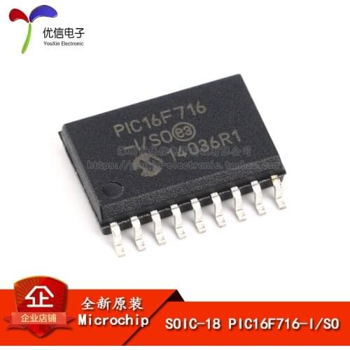 Chip PIC16F716-I / SO chip 8-bit flash microcontroller original SOP-18