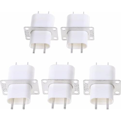 5Pcs Electronic Microwave Oven Magnetron 4 Filament Pin Sockets Converter Home