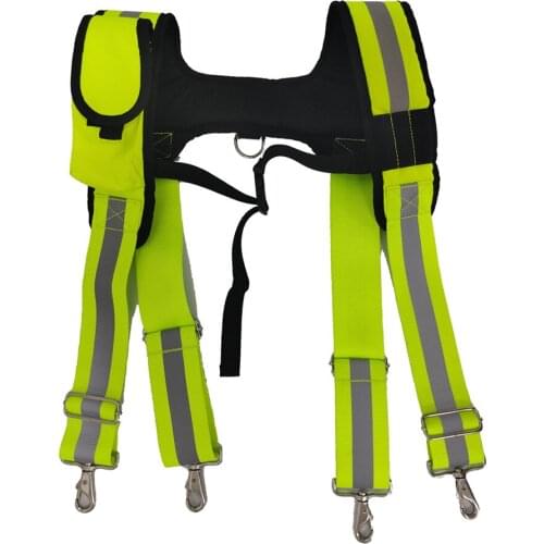 H-shaped fluorescent green reflective strip Tool suspender to reduce the load