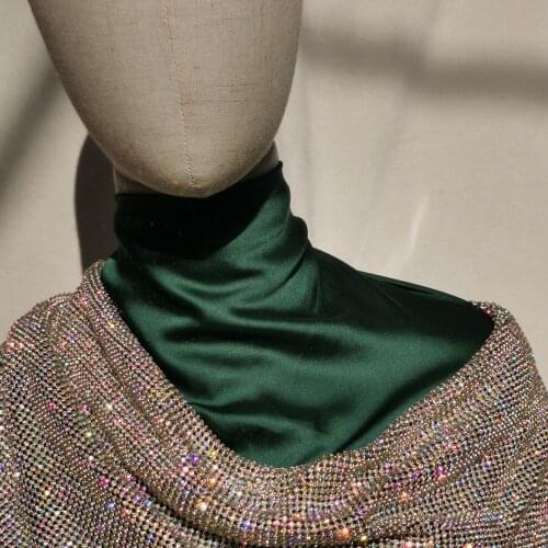 Good Quality Metal Mesh Fabric Aluminum Crystal AB Rhinestones Golden Silver Trim Glass Applique Clothes Bag Crafts Customized