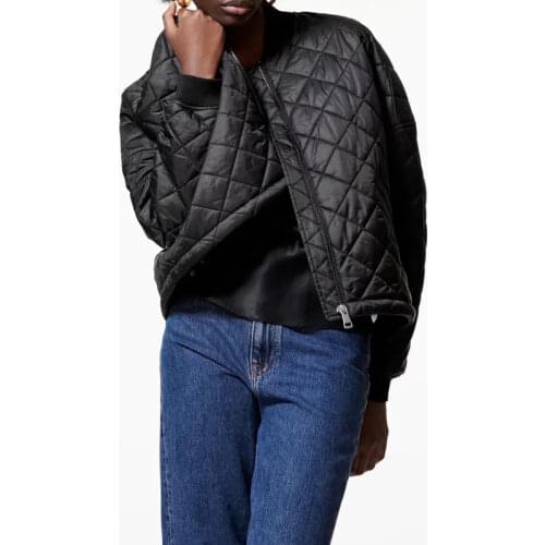 KUCLUT Women's Black Bomber Jackets