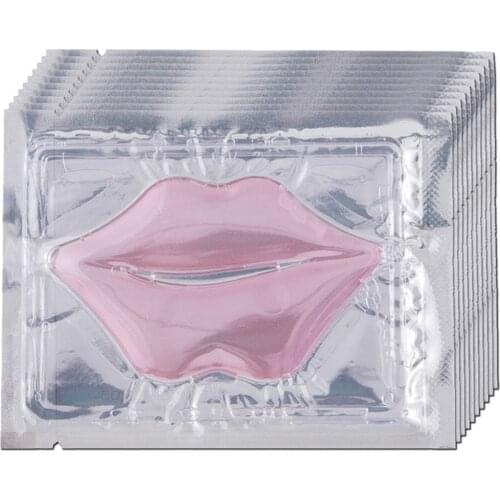 Hot Lip Mask Gold Crystal Collagen Anti-Ageing Wrinkle Pad Lips Masks Peel Off Lasting Moisturizing Nourish Lips Care TSLM1