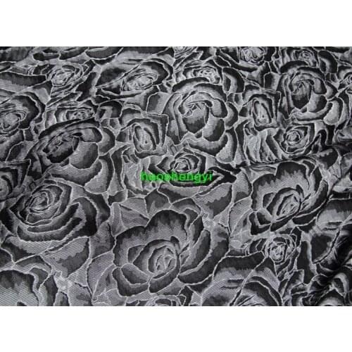 Bai Duo Lotus floating Milan high-end craft yarn-dyed brocade jacquard fashion fabric