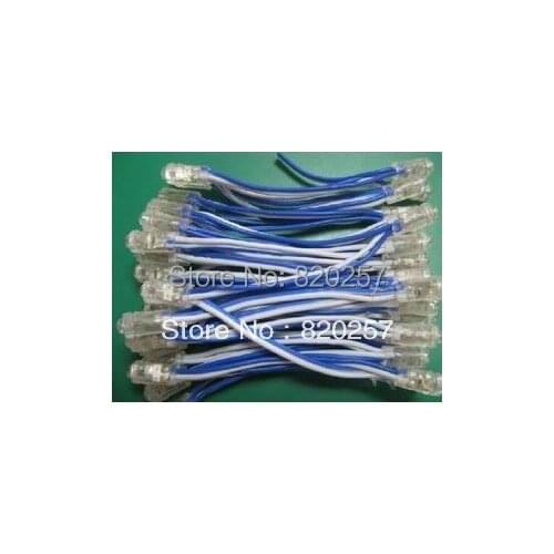 Free shipping 100pcs lot 12mm blue color led pixel module IP66 DC5V input 0.1W