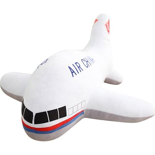 Cartoon Airplane Simulation Stuffed Soft Toy Pillow Gift Home Decor Ornament Kids Educational Toys for Children Gifts