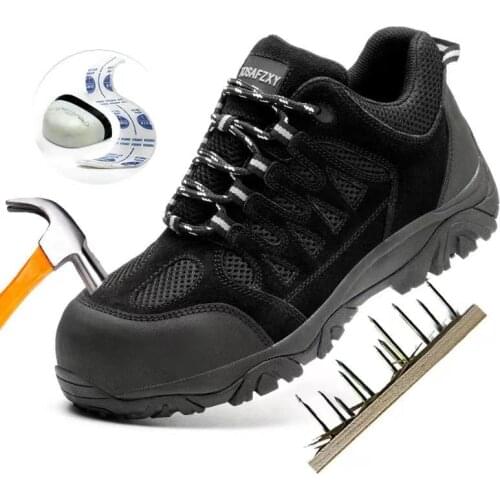 TOSAFZXY Safety Work Composite Toe Shoes for Men Puncture Proof Sneakers Slip-Resistant Waterproof Lightweight Breathable Shoes