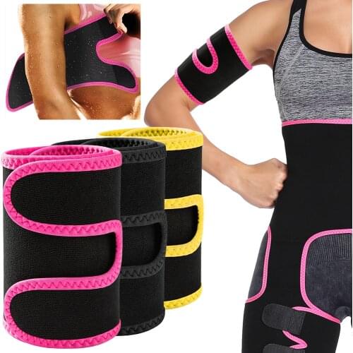 Neoprene Arm Trimmers Sauna Sweat Band for Women Men Weight Loss Compression Body Wraps Sport Workout Exercise