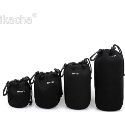 New S M L XL Matin Neoprene Soft Protector Camera Lens Pouch Bag Case For Canon Nikon Sony