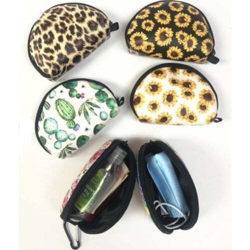 New Neoprene Small Coin Purse Coin Purse For Earphone Bags Change Purse Coin Bag With Keyring SN3181