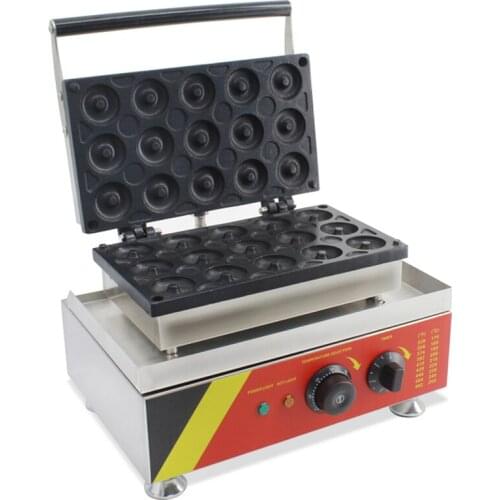NP-537 Commercial 15 holes donut machine sweet wheat ring waffle machine baking donut 220V/110V 1.5KW