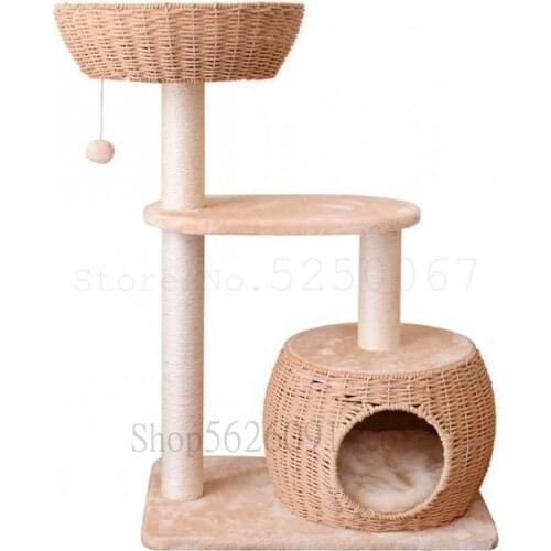 Cat Climbing Frame Cat House Cat Tree Cat Climbing Self-made Diy Sisal Cat Scratch Board Cat House Climbing Cat