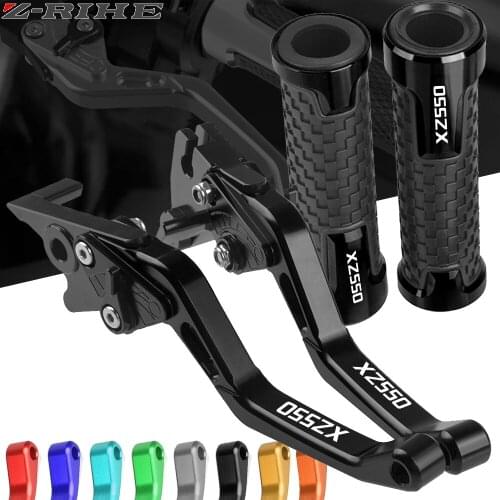 For Yamaha XZ550 XZ 550 1982 1983 1984 1985-1986 Motorcycle CNC Adjustable Foldable Brake Clutch Lever Handle Grips With logo