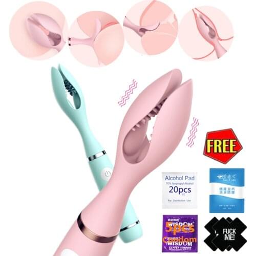 Vibrator Clip Vaginal Clitoris Stimulator Prostate Massage Anal Plug Vibration Female MasturbationSex Toy for Woman Men Adult